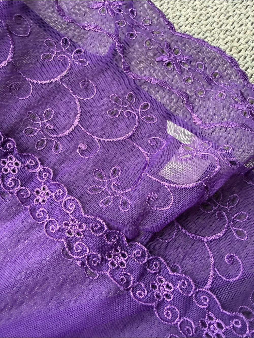 Victoria’s Secret Purple Lace Slip Dress Y2K Size S - Picture 5 of 5